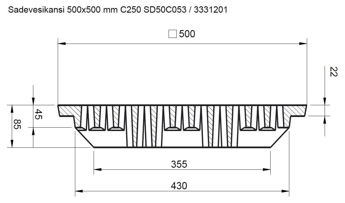 SD50C053 3331201 mittakuva